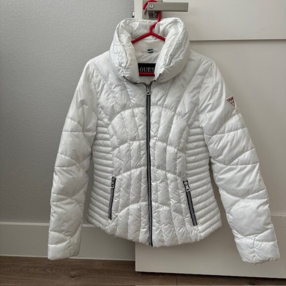 Guess Ski Jacket, White Size Medium - Picture 1 of 5